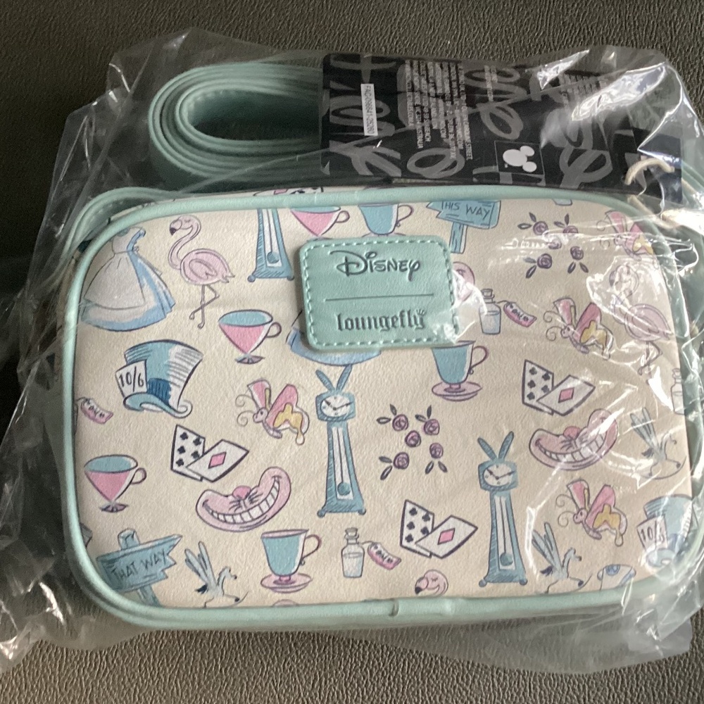 Alice in wonderland crossbody loungefly